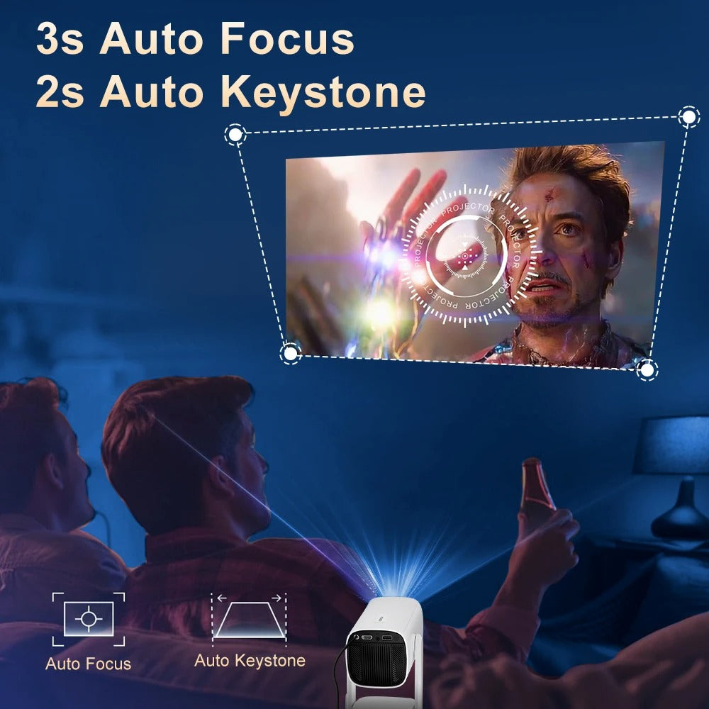 Mandy 4K Smart Rechargeable Projector
